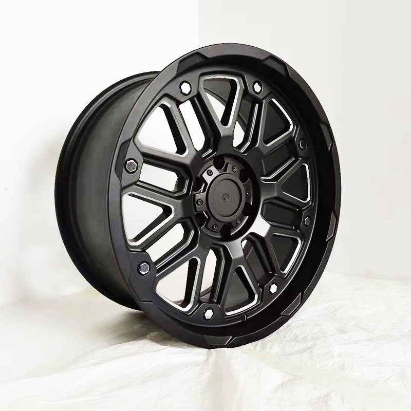 KIPARDO WHEELS 20inch offroad wheels 20x9.0 PCD 6x139.7 black milling color 